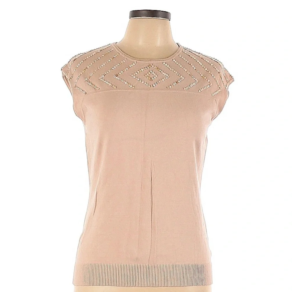 Reba Sleeveless Beaded top L